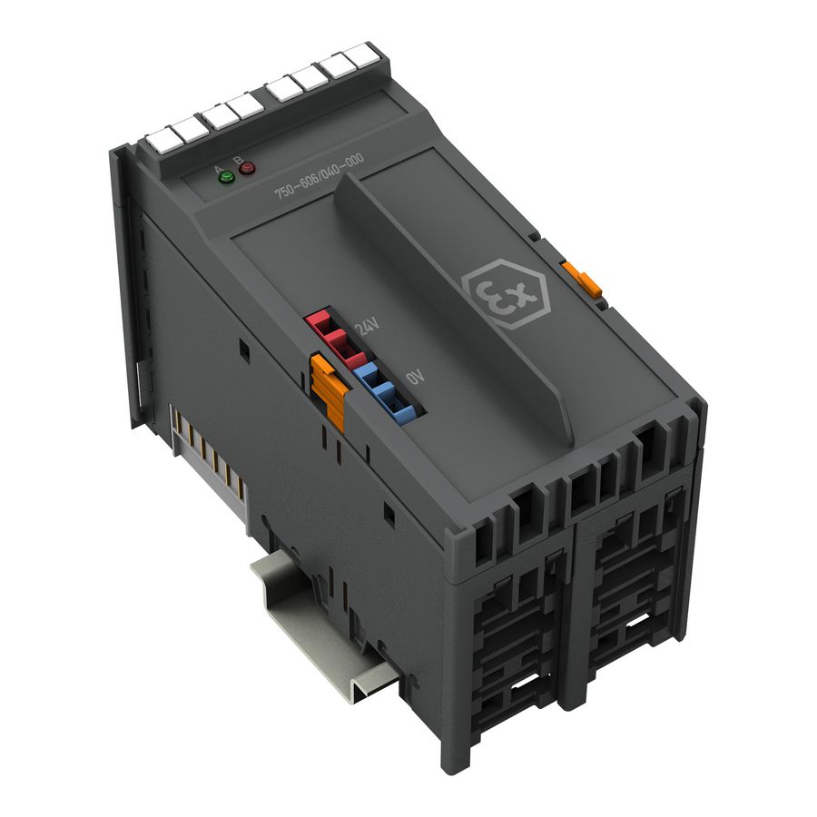 Potentiaalvoeding DC 24V Diagnose donkergrijs