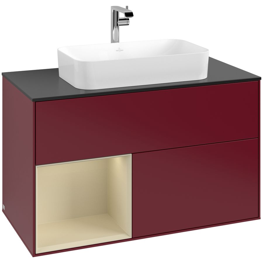 Wastafelonderkast Finion 1000x603x501mm Peony Matt Lacquer F242HJHB