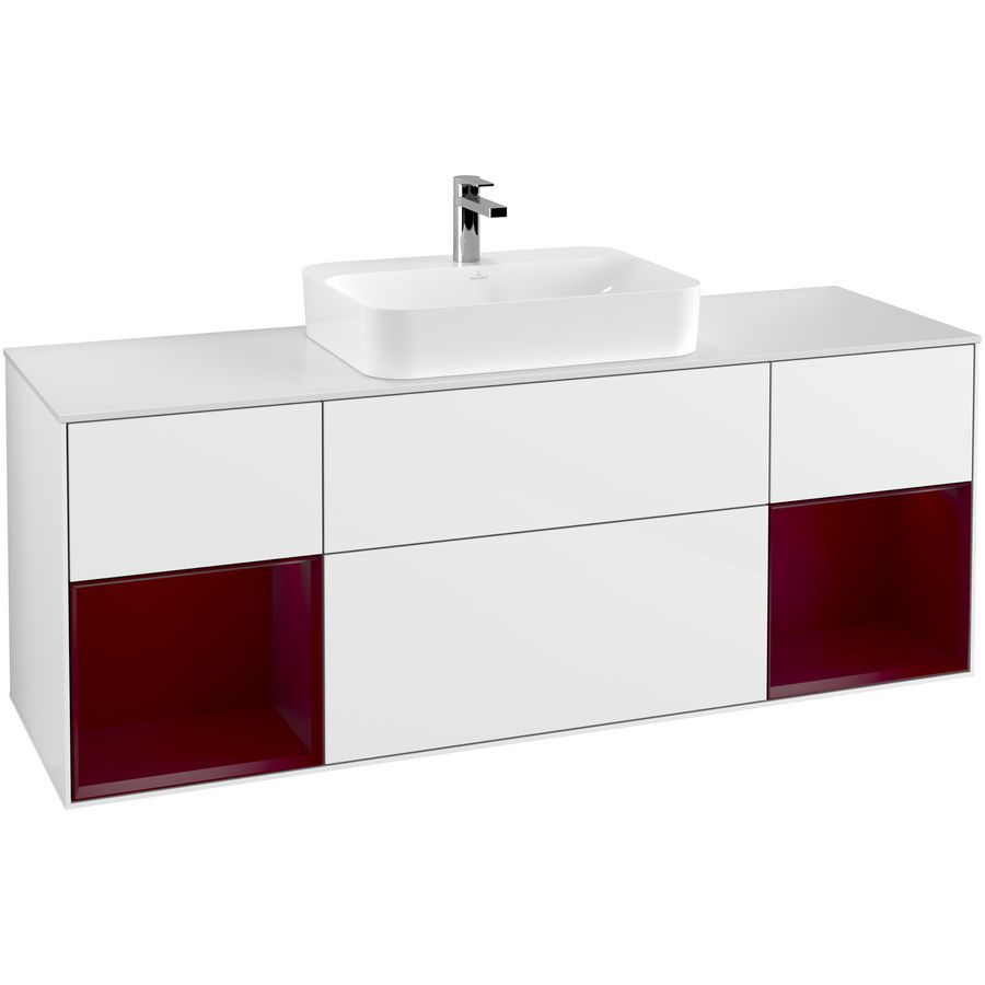 Wastafelonderkast Finion 1600x603x501mm G.White.L G451HBGF