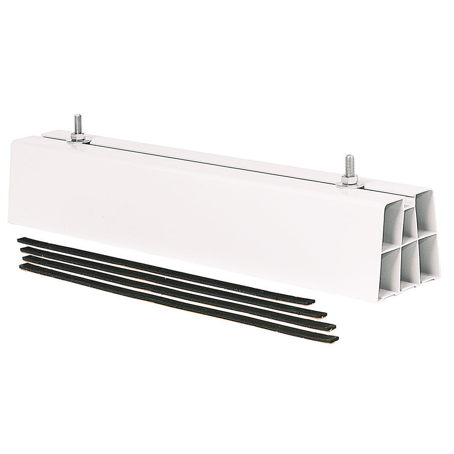 Dakopstelbalk buitenunit AC-kanaal 1000mm kunststof Cremewit