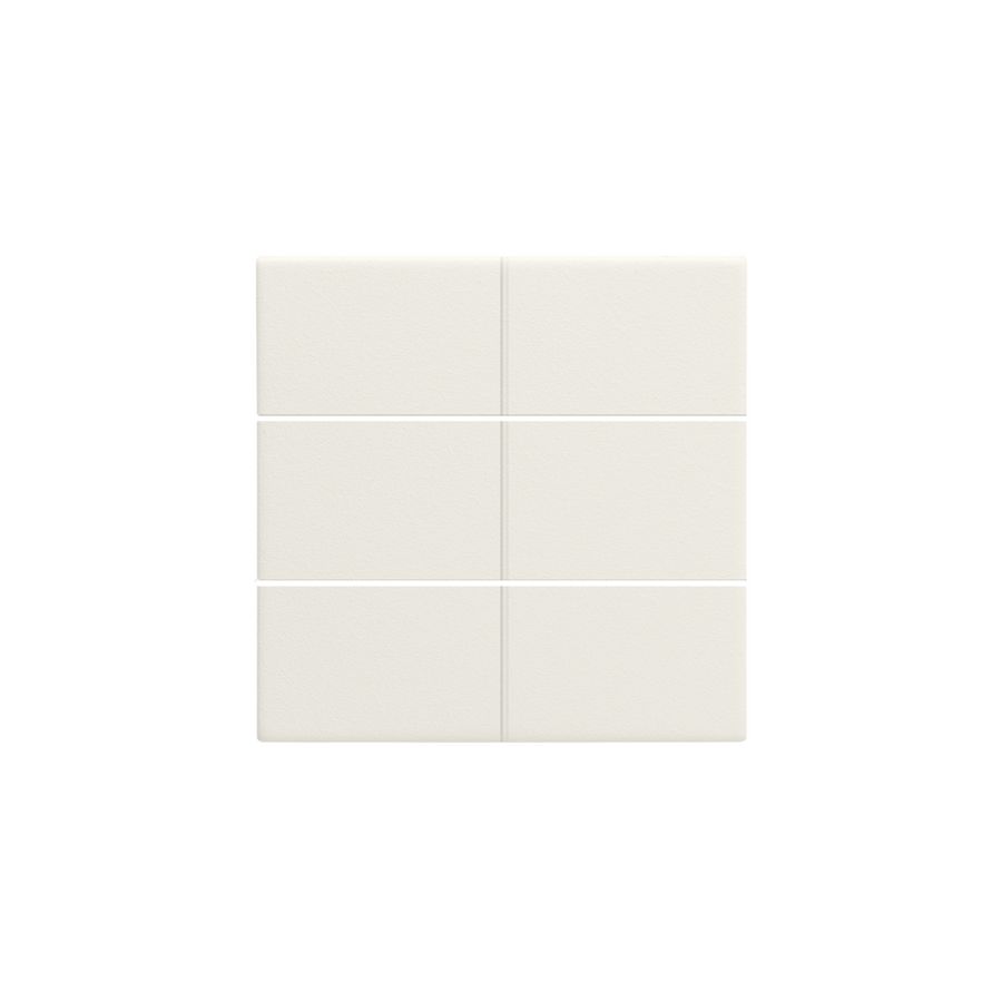 Afwerkingsset voor 6-voudige potentiaalvrije drukknop 24V cotton white textured