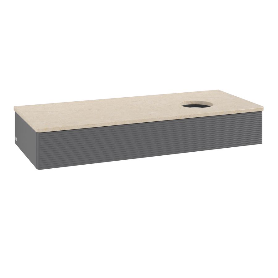 Wastafelonderkast Antao 1200x190x500mm Antr. Matt Lacquer L12113GK