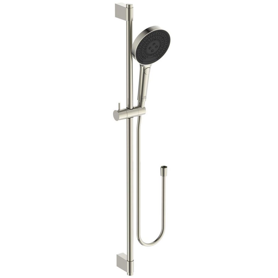 Glijstangcombinatie 900mm 1750mm silver storm (rvs-look) Idealrain