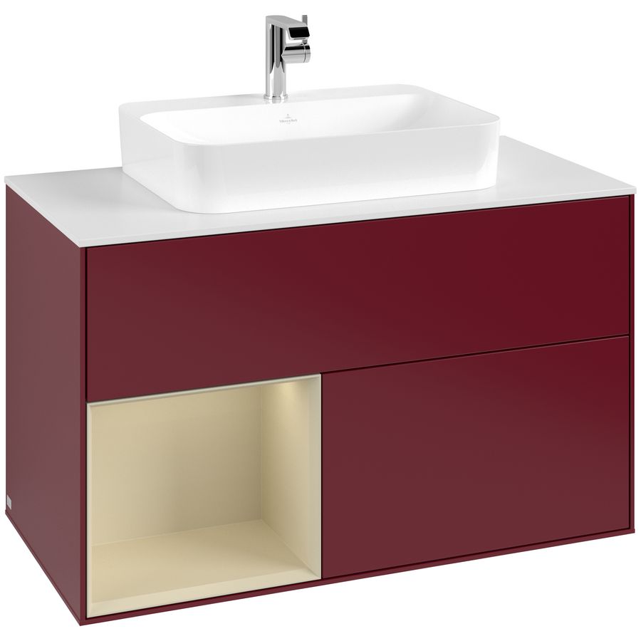 Wastafelonderkast Finion 1000x603x501mm Peony Matt Lacquer F361HJHB