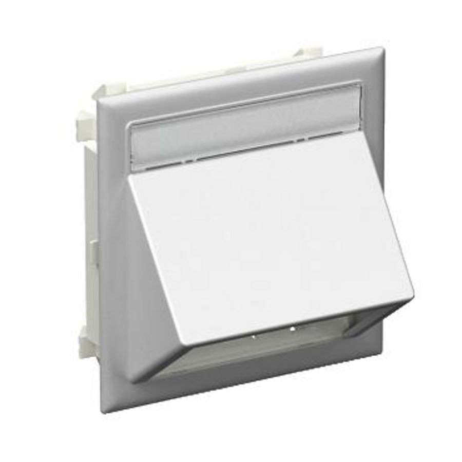 CYB-BK1 Data-aansluiting Schuin Tekstlabel Aluminium