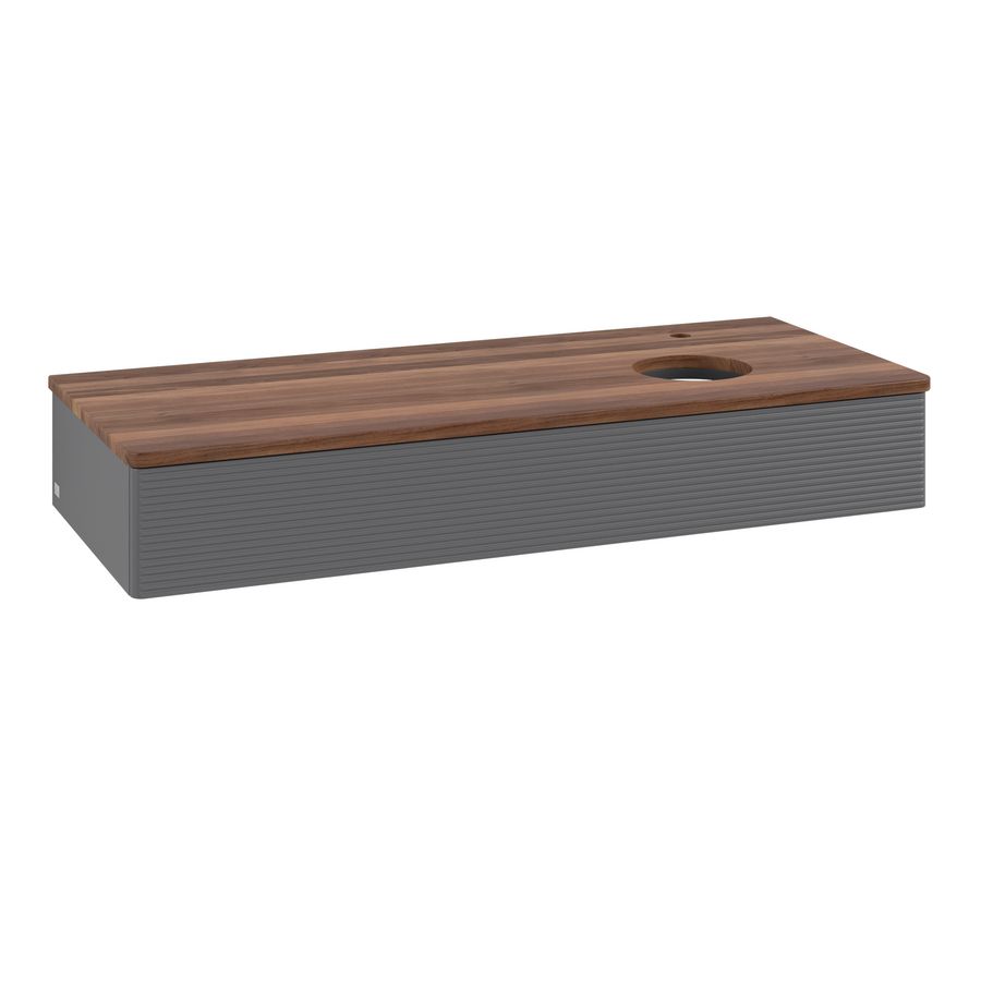 Wastafelonderkast Antao 1200x190x500mm Antr. Matt Lacquer L12152GK