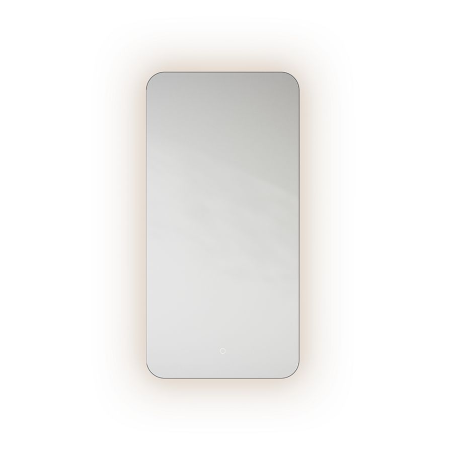 Spiegel A-Line Rounded Rectangle indirecte led-verlichting dimbaar 3000K 500x1000mm