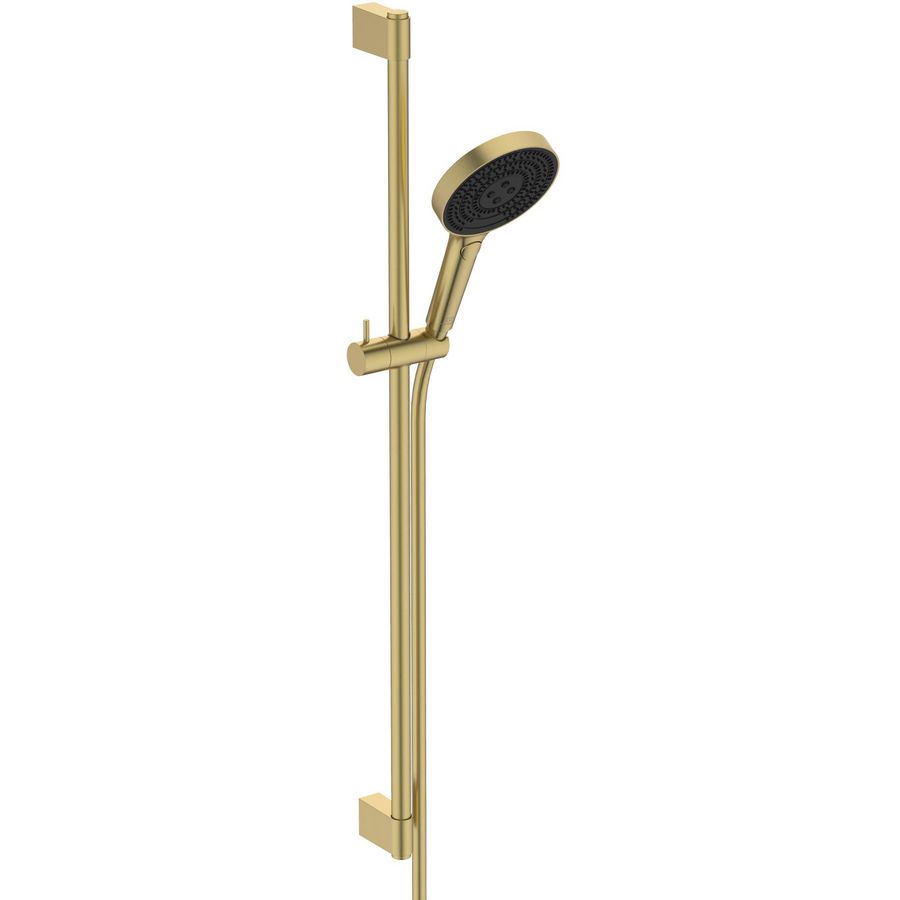 Glijstangcombinatie 900mm 1750mm brushed gold Idealrain