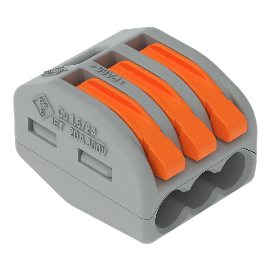 CLASSIC-verbindingsklem universeel max. 4mm² 413 3-voudig VVE=50