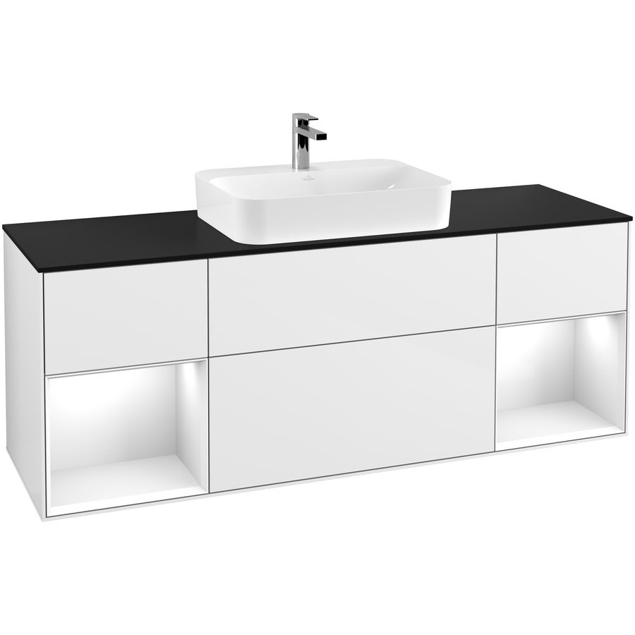Wastafelonderkast Finion 1600x603x501mm G.White.L G452GFGF