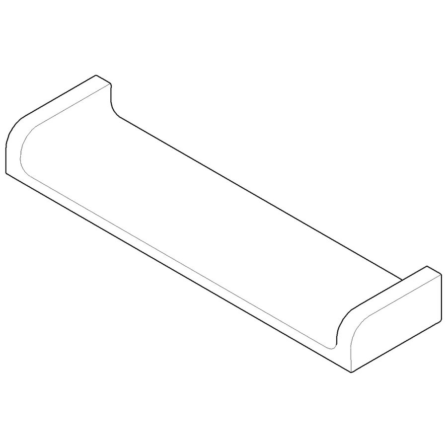 Uitloop 185x49x22mm chr