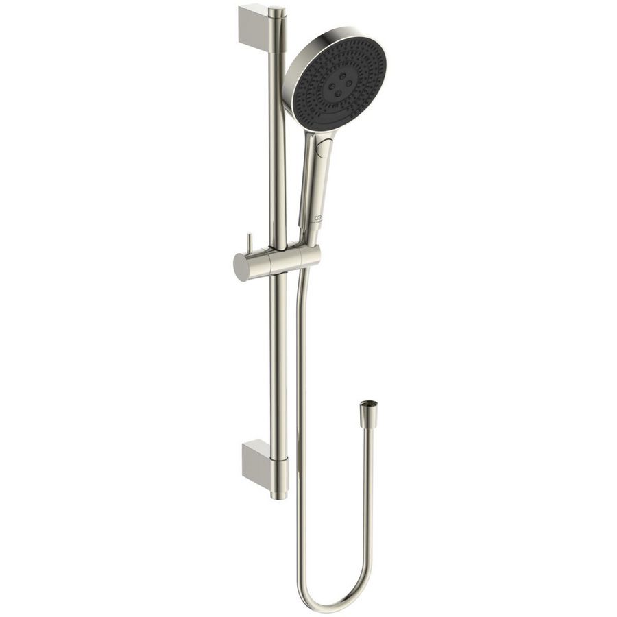 Glijstangcombinatie 600mm 1750mm silver storm (rvs-look) Idealrain