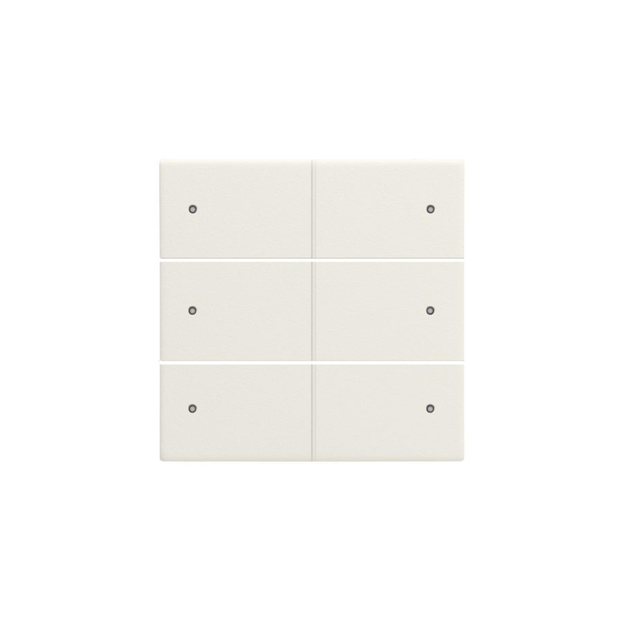 Afwerkingsset voor 6-voudige potentiaalvrije drukknop 24V met leds