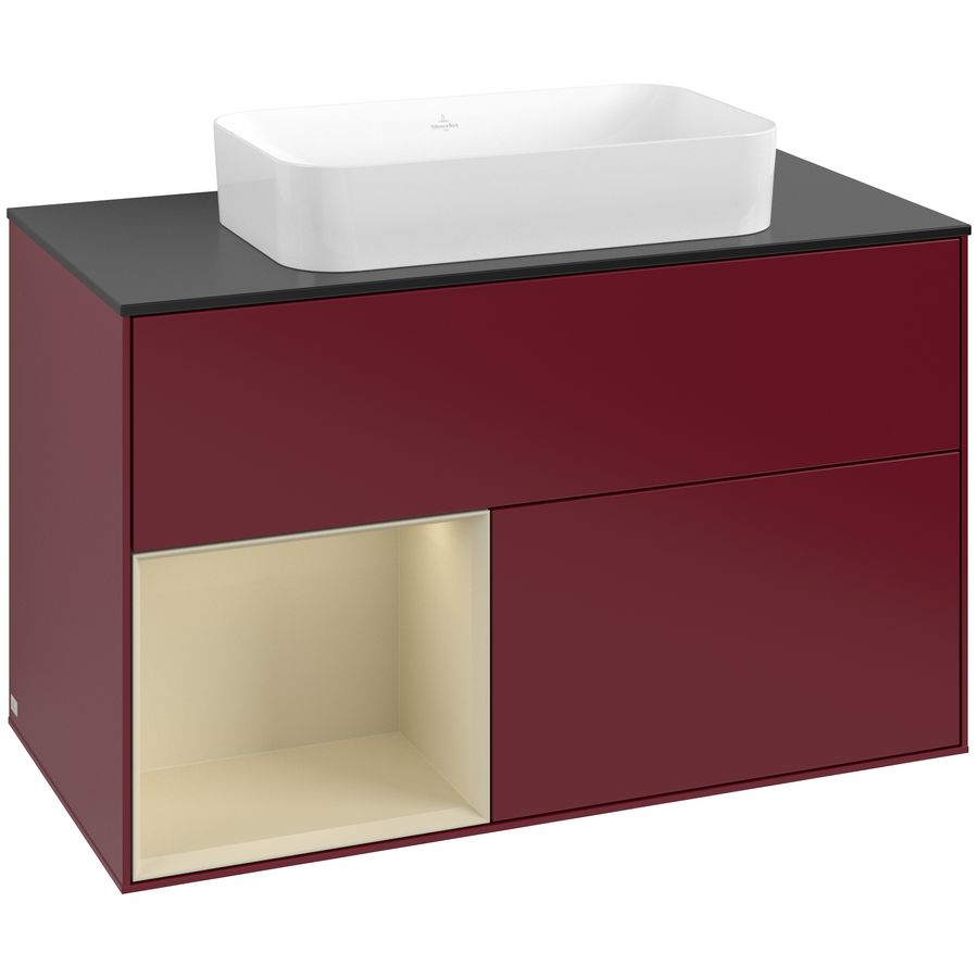 Wastafelonderkast Finion 1000x603x501mm Peony Matt Lacquer F652HJHB