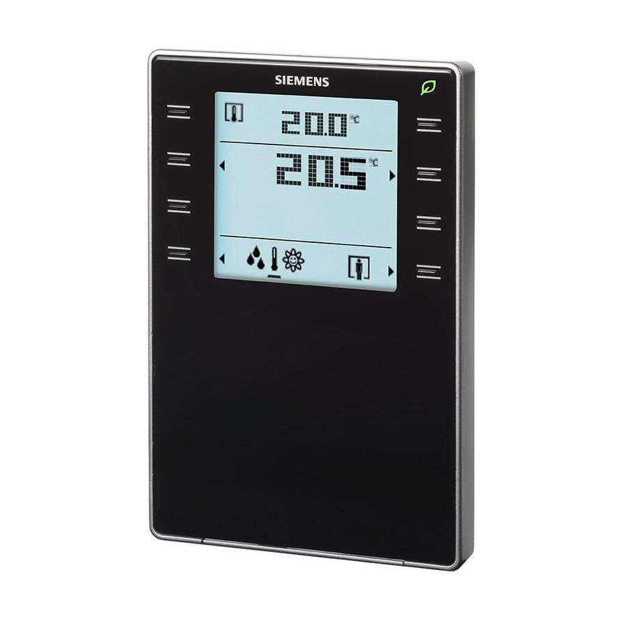 QMX3.P44-1BSC Room operator unit KNX with sensors for temper