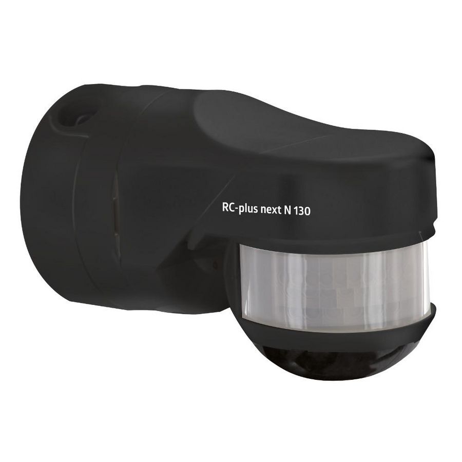 Bewegingsmelder 130gr. Muur-, plafond- of. zwart IP54 20m 1K