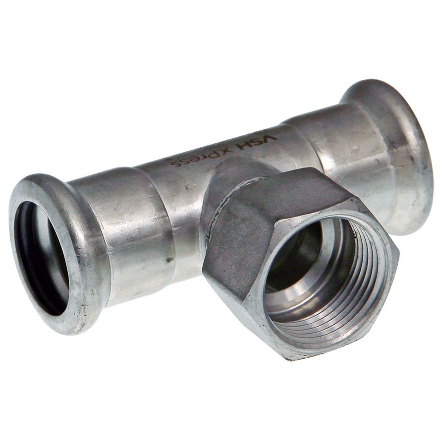 T-koppeling verlopend Xpress RVS 304L(1.4301) 28x1"bn.x28mm R2418