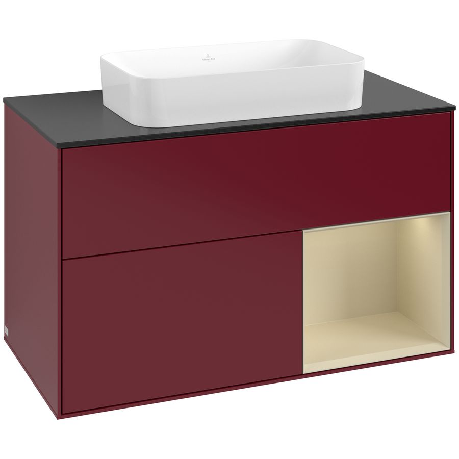 Wastafelonderkast Finion 1000x603x501mm Peony Matt Lacquer F662HJHB