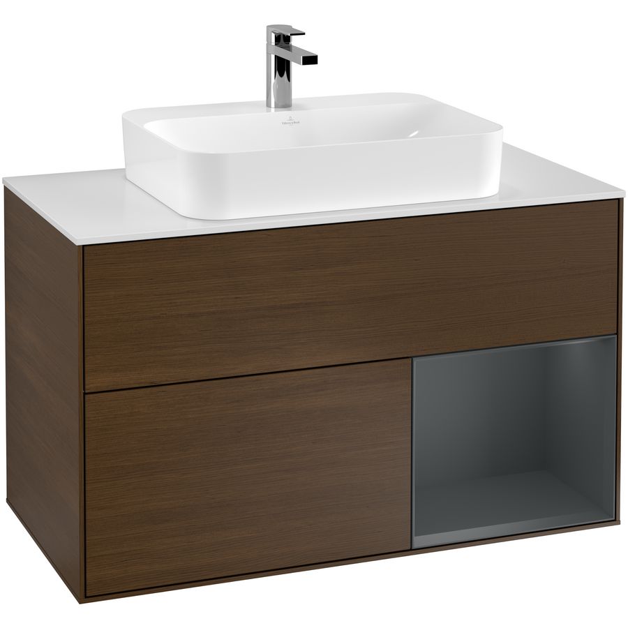 Wastafelonderkast Finion 1000x603x501mm W.Veneer G371HGGN
