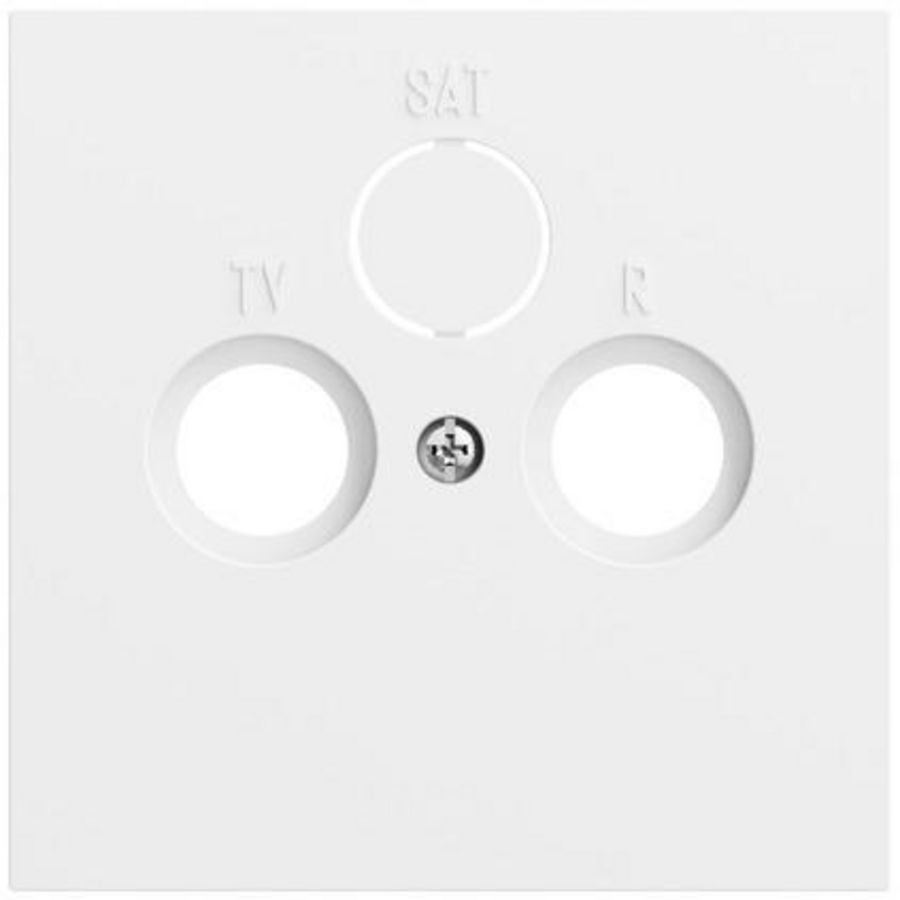 Afdekking coax.antenne-CD System 70 zuiver wit m(gel.)