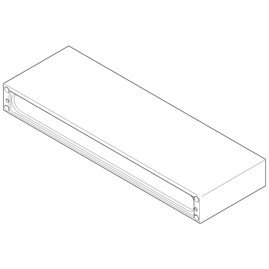 Uitloop 185x62x22mm chr