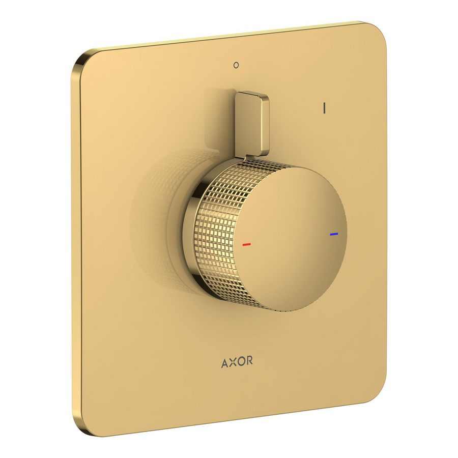 Inbouw douchemengkraan 1 functie Cubic Cut AXOR Citterio C Polished Gold-Optic