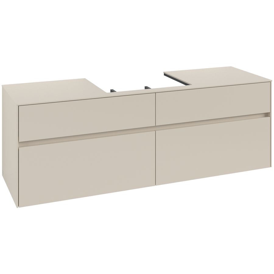 Wastafelonderkast Collaro 1600x548x500mm Cashmere Grey C02500VN