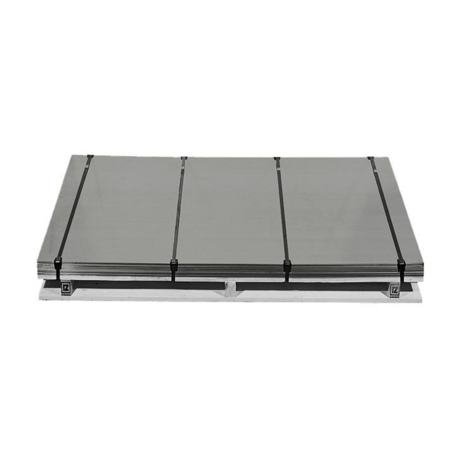 Plaat bladzink 14 3000x1000x0.8mm ca. 17.3kg +folie