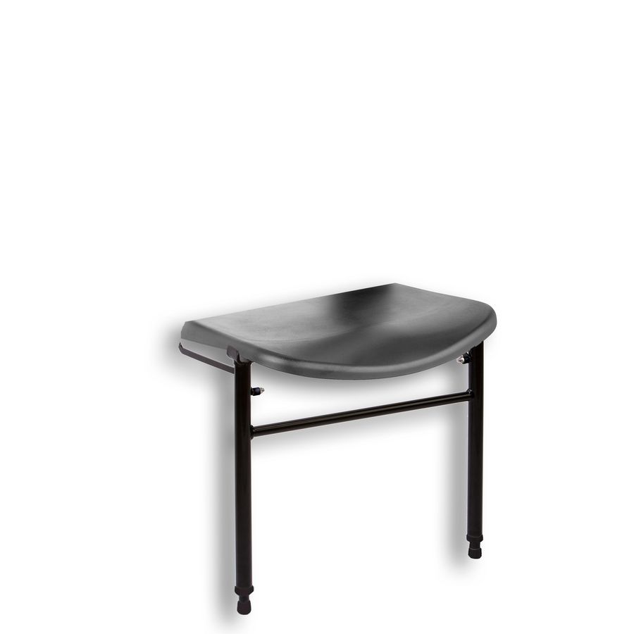 Hulppootset tbv douchezitting dubbel staal gecoat antraciet