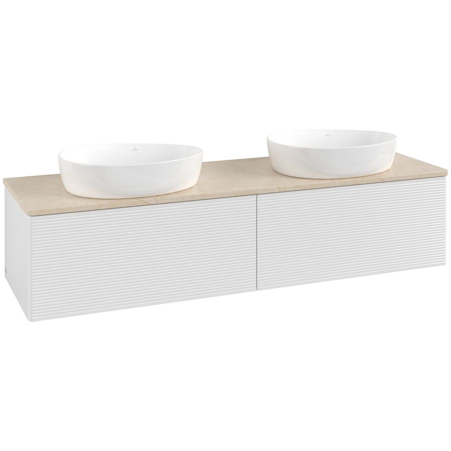 Wastafelonderkast Antao 1600x360x500mm G.White.L L39113GF