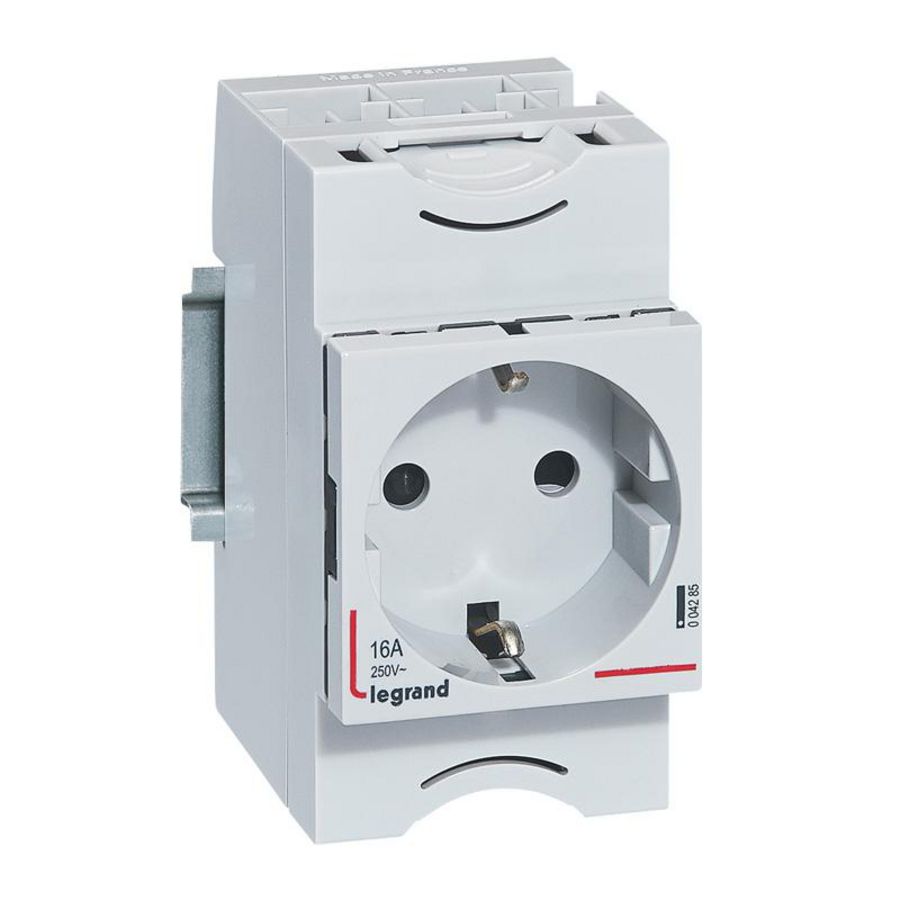 Contactdoos modulair 2-polig 10-16A
