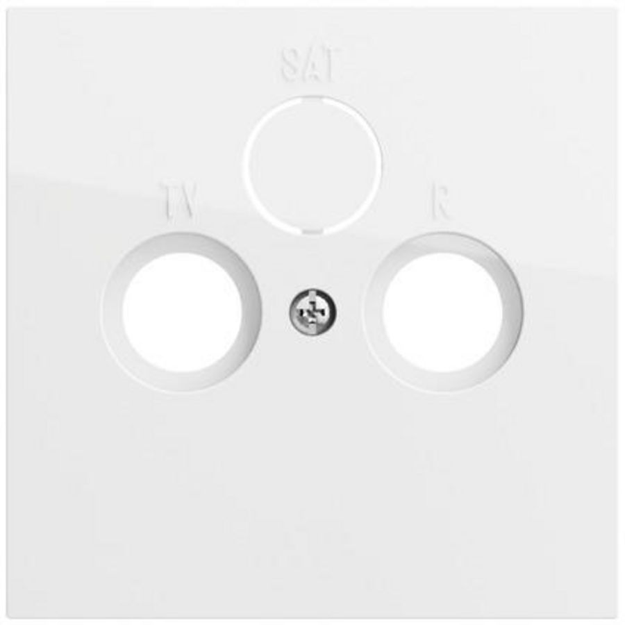Afdekking coax.antenne-CD System 70 zuiver wit