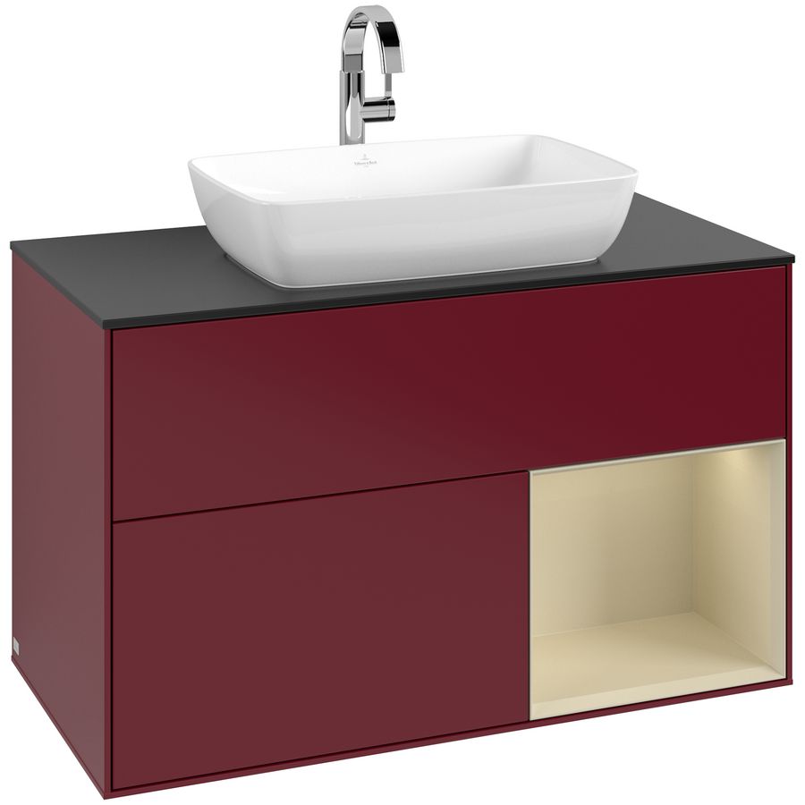 Wastafelonderkast Finion 1000x603x501mm Peony Matt Lacquer F782HJHB