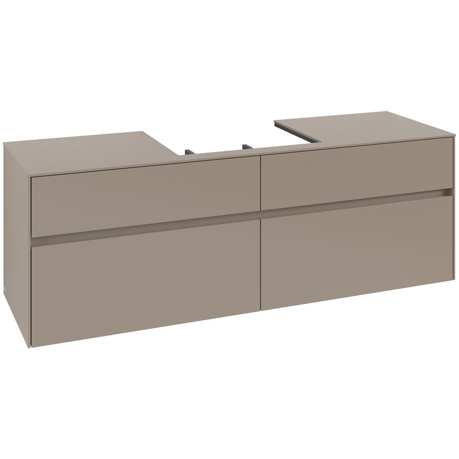 Wastafelonderkast Collaro 1600x548x500mm Taupe C02500VM