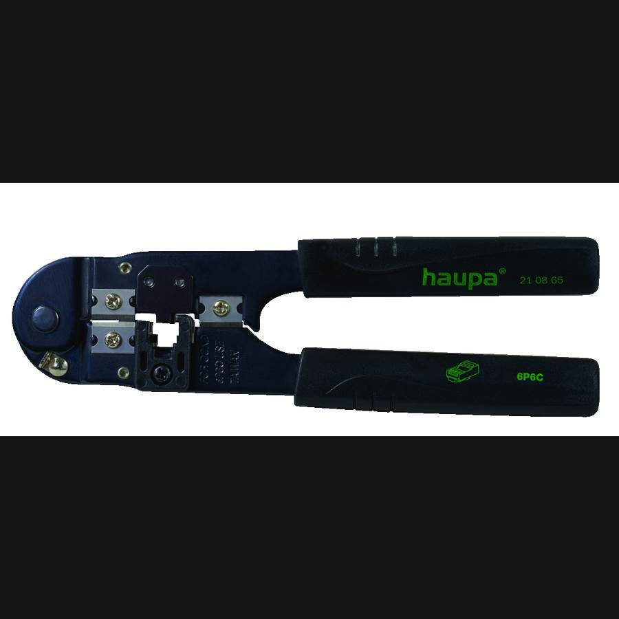 Perstang onafgeschermde modulstekker 6-polig