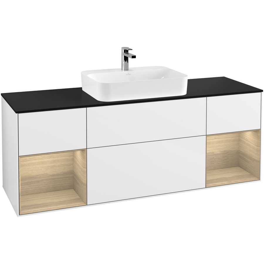 Wastafelonderkast Finion 1600x603x501mm G.White.L G452PCGF