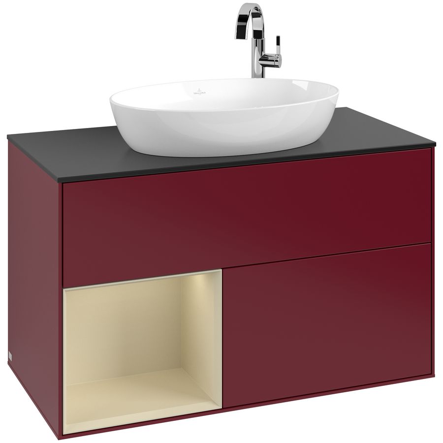 Wastafelonderkast Finion 1000x603x501mm Peony Matt Lacquer F892HJHB