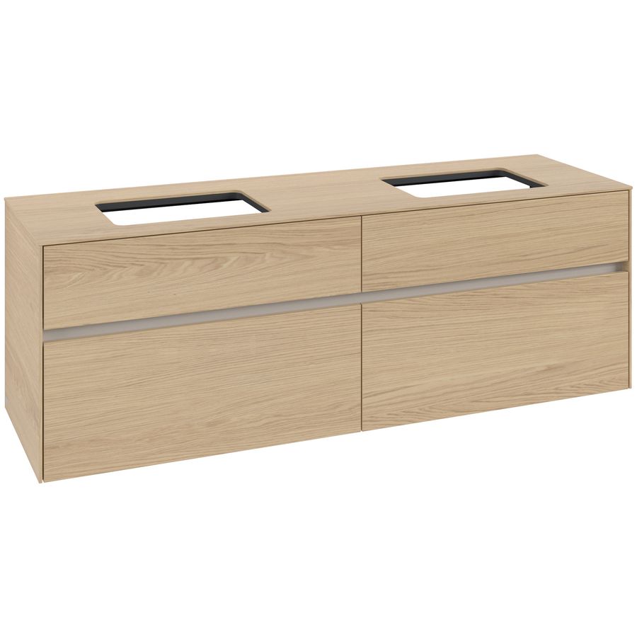 Wastafelonderkast Collaro 1600x548x500mm Nord.Oak C12300VJ