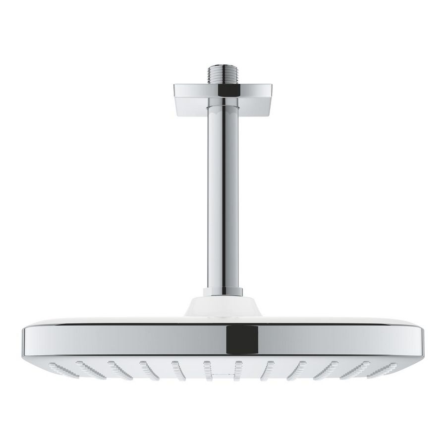 Tempesta 250 hoofddoucheset vierkant 142mm 1 straalsoort 9,5l/min. (wit chroom) (prof)