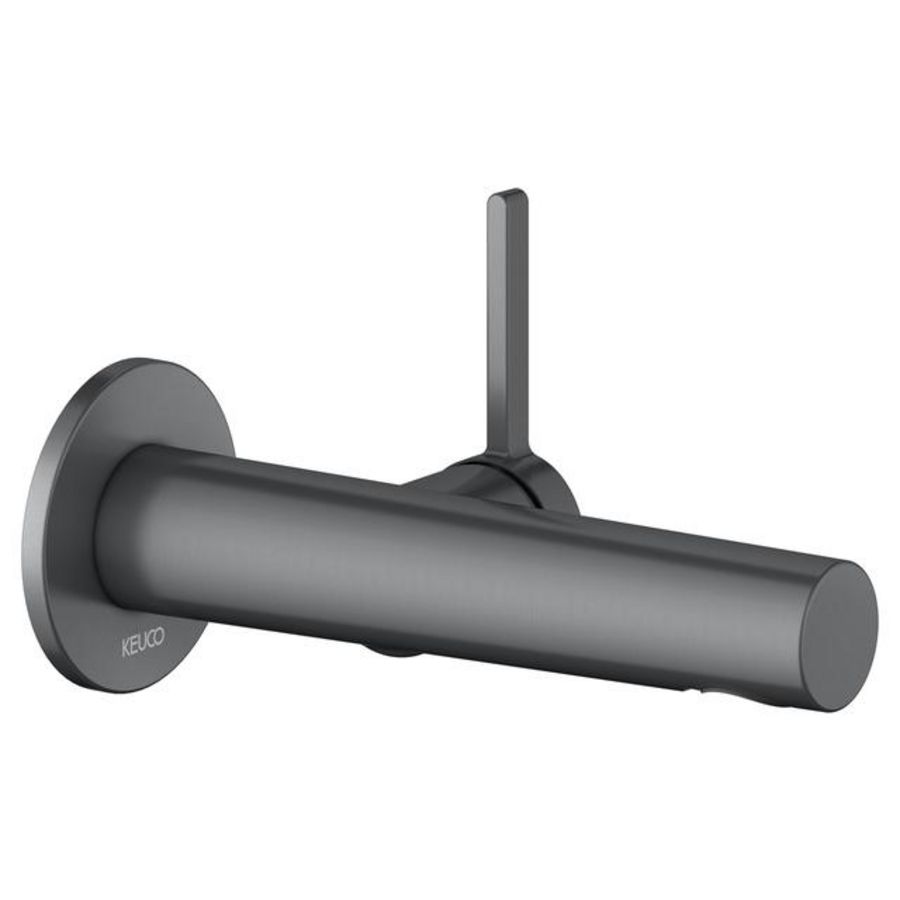 1-hendel wastafelmengkraan UP wandm uit. 165mm zwchr 51516130101