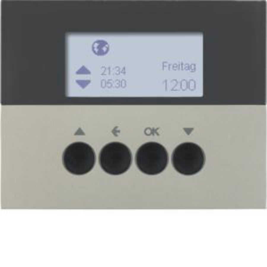 Jaloezie besturing schakelklok-opzetmod. berker K.5 edelst.