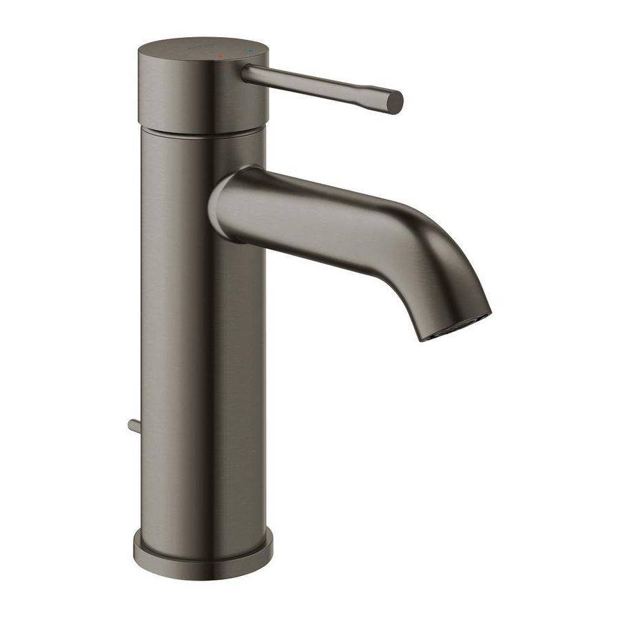 Essence S-size wastafelmengkraan hard graphite geborsteld (mat donker grijs) incl. waste
