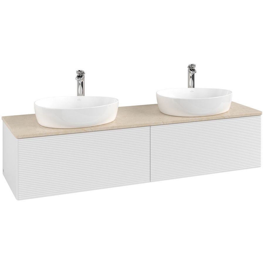 Wastafelonderkast Antao 1600x360x500mm G.White.L L39153GF