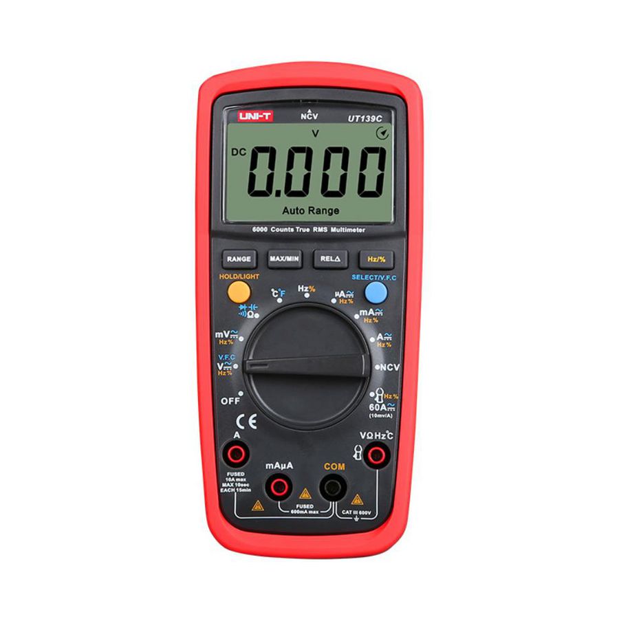 Compacte TRMS digitale multimeter met temperatuurmeting