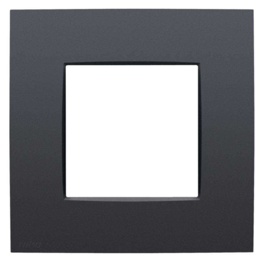 Enkelvoudige afdekplaat Niko Intense anthracite coate VVE=40