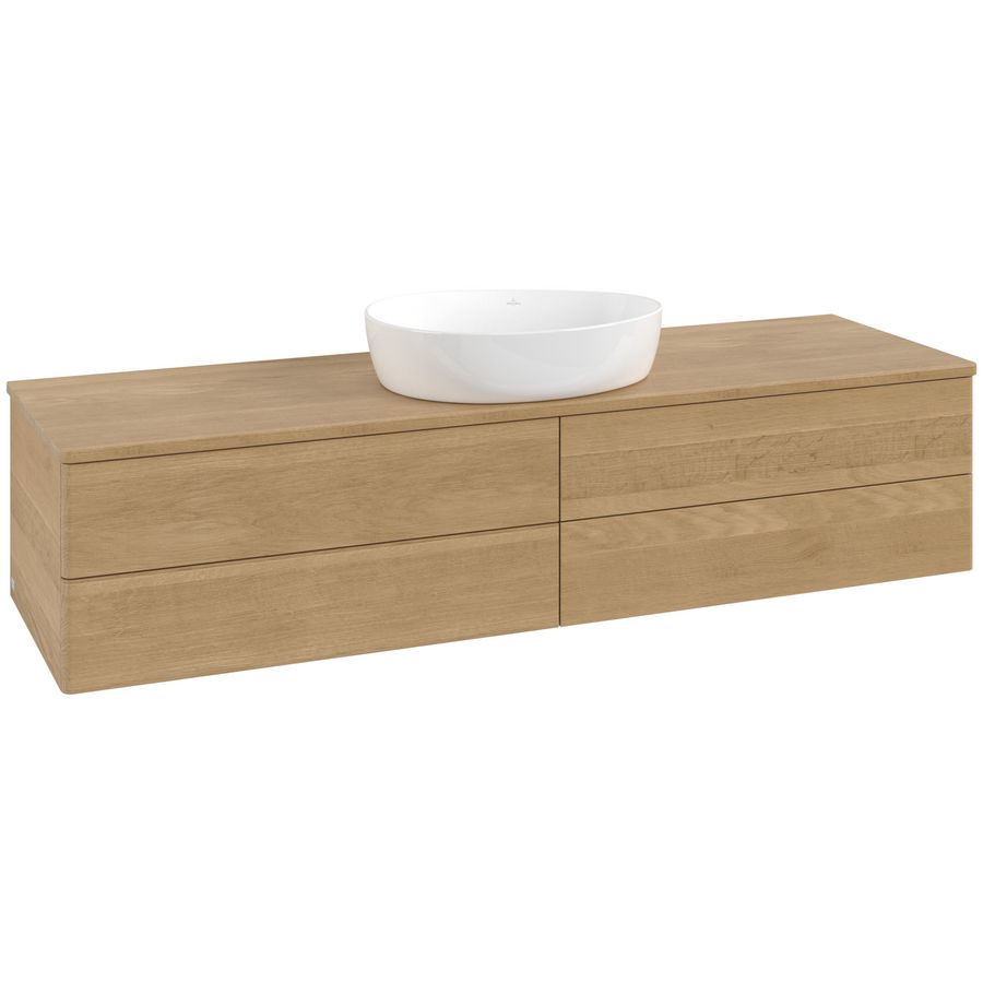 Wastafelonderkast Antao 1600x360x500mm Honey Oak K25011HN