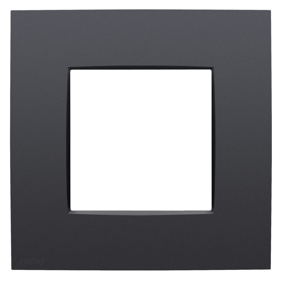 Enkelvoudige afdekplaat Niko Intense anthracite coate VVE=40