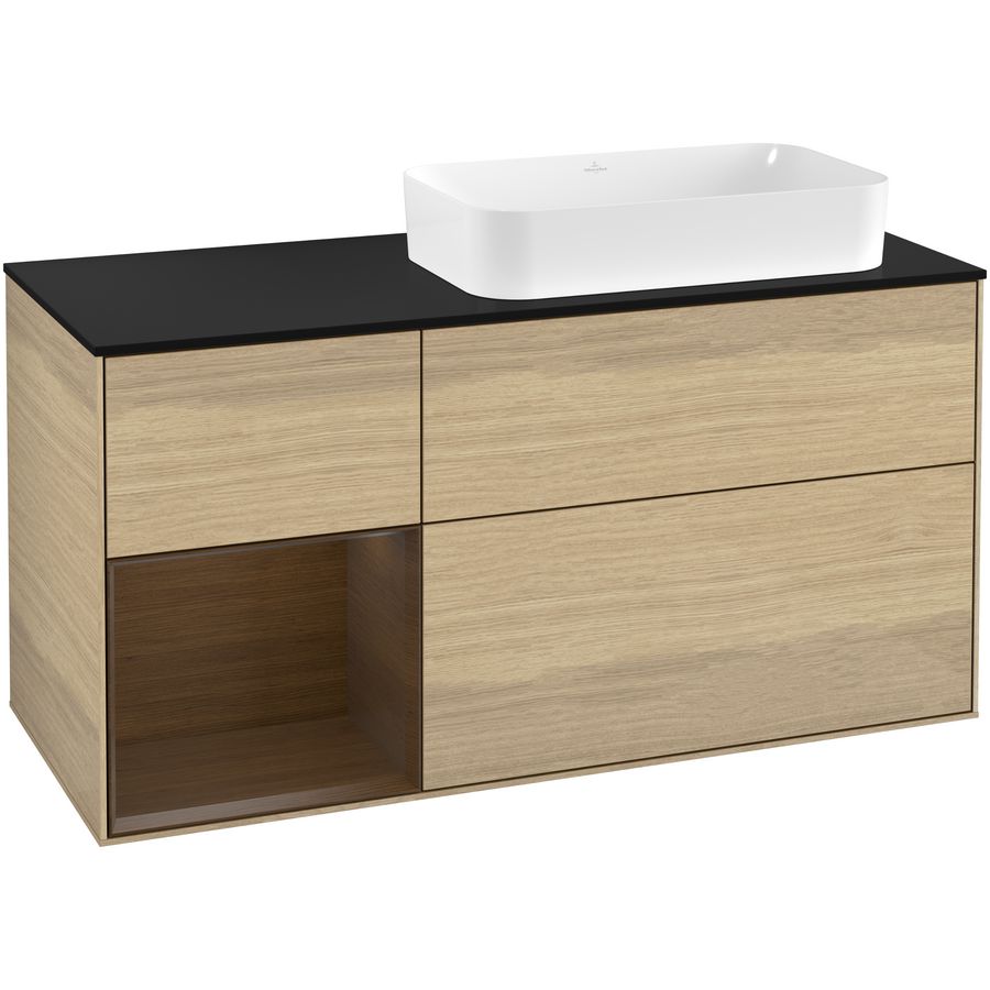 Wastafelonderkast Finion 1200x603x501mm Oak Veneer G272GNPC