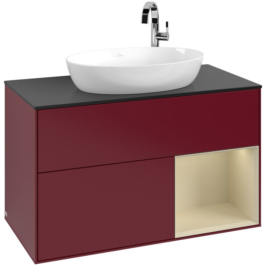 Wastafelonderkast Finion 1000x603x501mm Peony Matt Lacquer F902HJHB