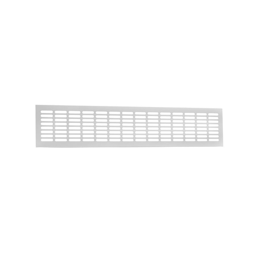 ALU meterkast-/ plintrooster 500x100mm wit